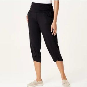 Women's Cozy Knit Luxe Harem Pant - Black